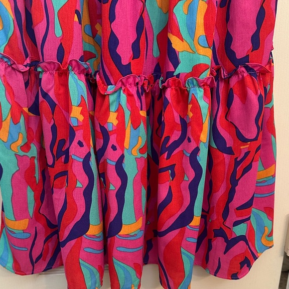 First Love Vibrant Multicolor Casual Dress - Picture 7 of 7